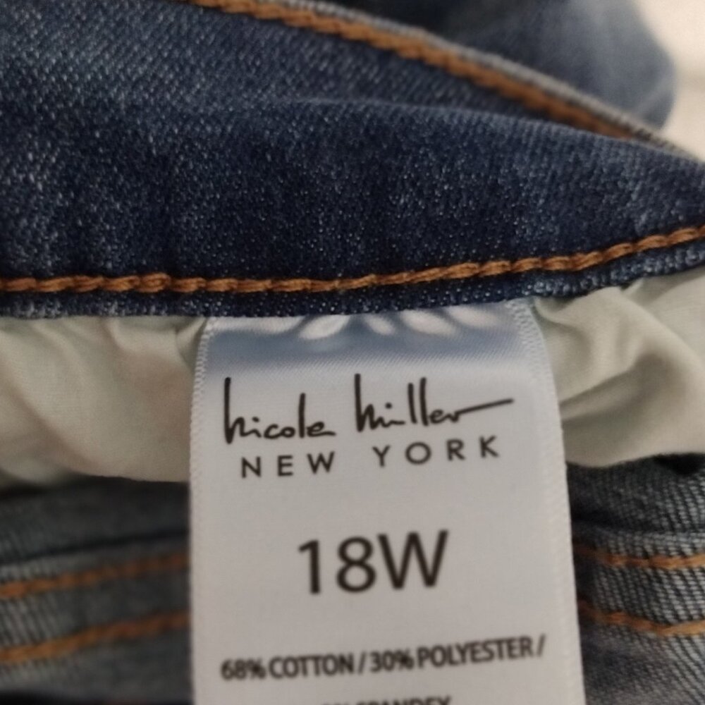 Nicole Miller New York SOHO High Rise Skinny Crop Jeans 18W NWT - Picture 7 of 16